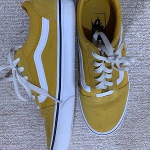 Yellow old skool vans
